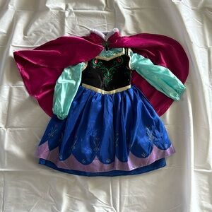 Disney princess Anna dress with cape no stains or rips size 3